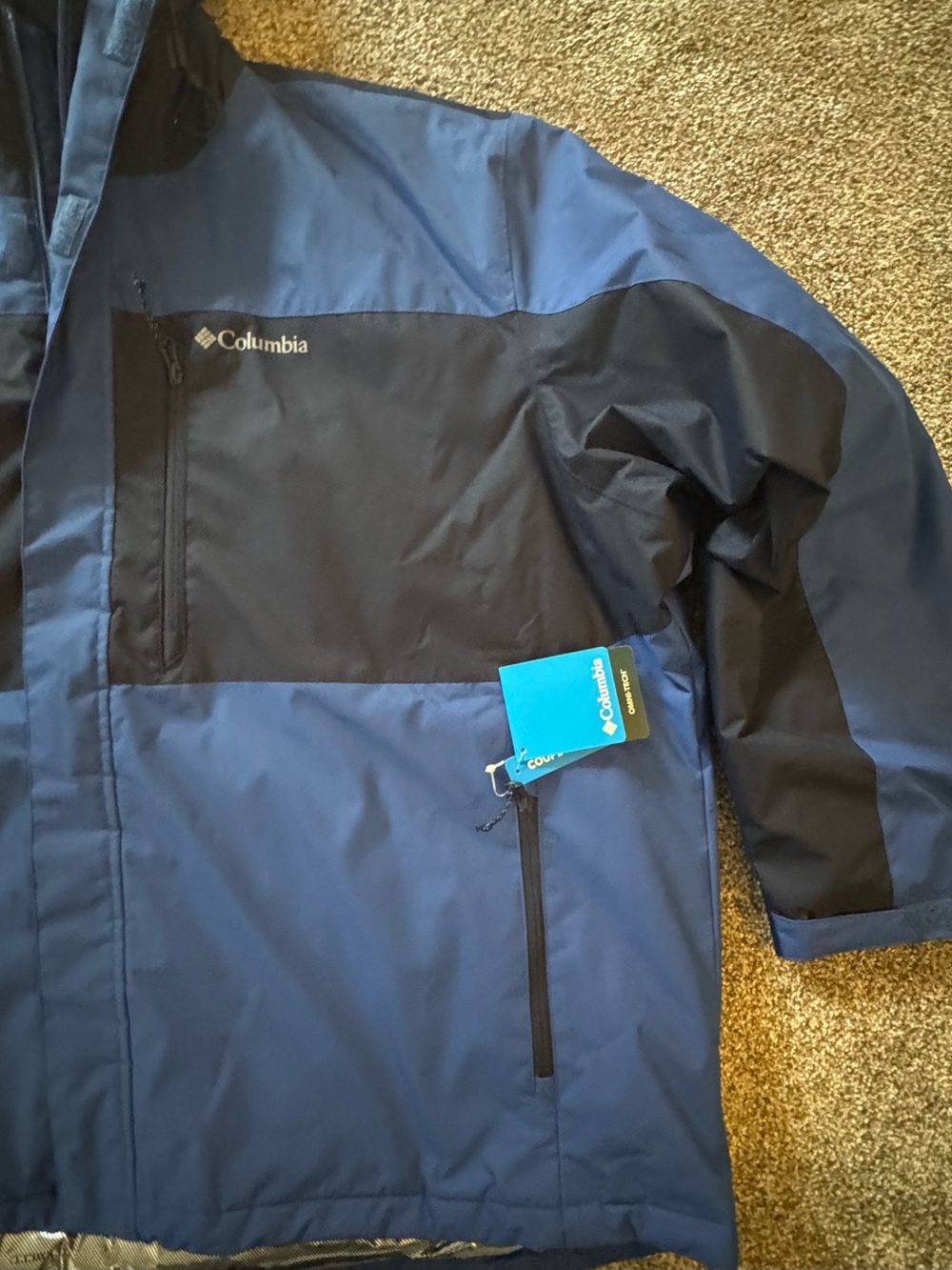 Columbia Jacket Mens 4XL Tipton Peak Ill Insulated Omni-Tech Blue Reflective NWT - Picture 12 of 13